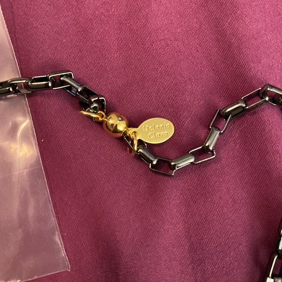 Melania clara Astrid necklace in gunmetal - Picture 8 of 8